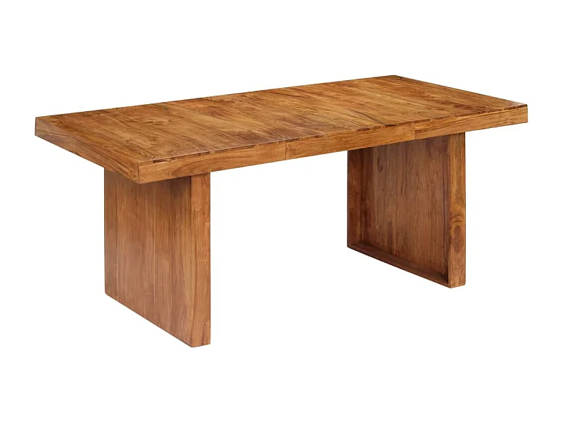 Table de salon salle bois marron 180 x 90 x 75 cm 0902171