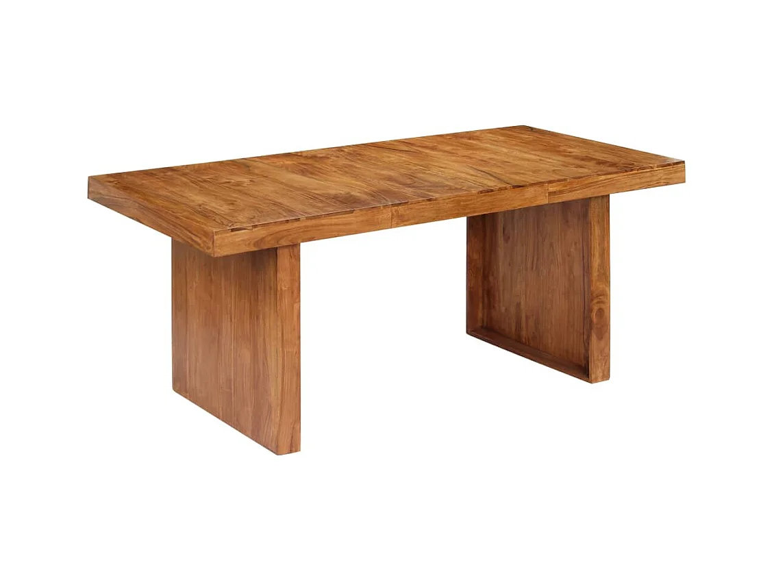 Table de salon salle bois marron 180 x 90 x 75 cm 0902171