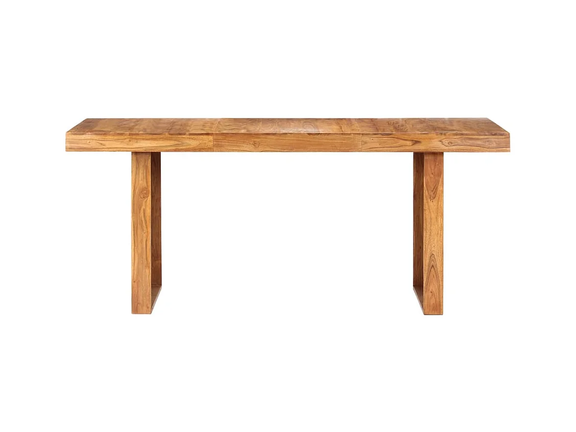 Table de salon salle bois marron 180 x 90 x 75 cm 0902171