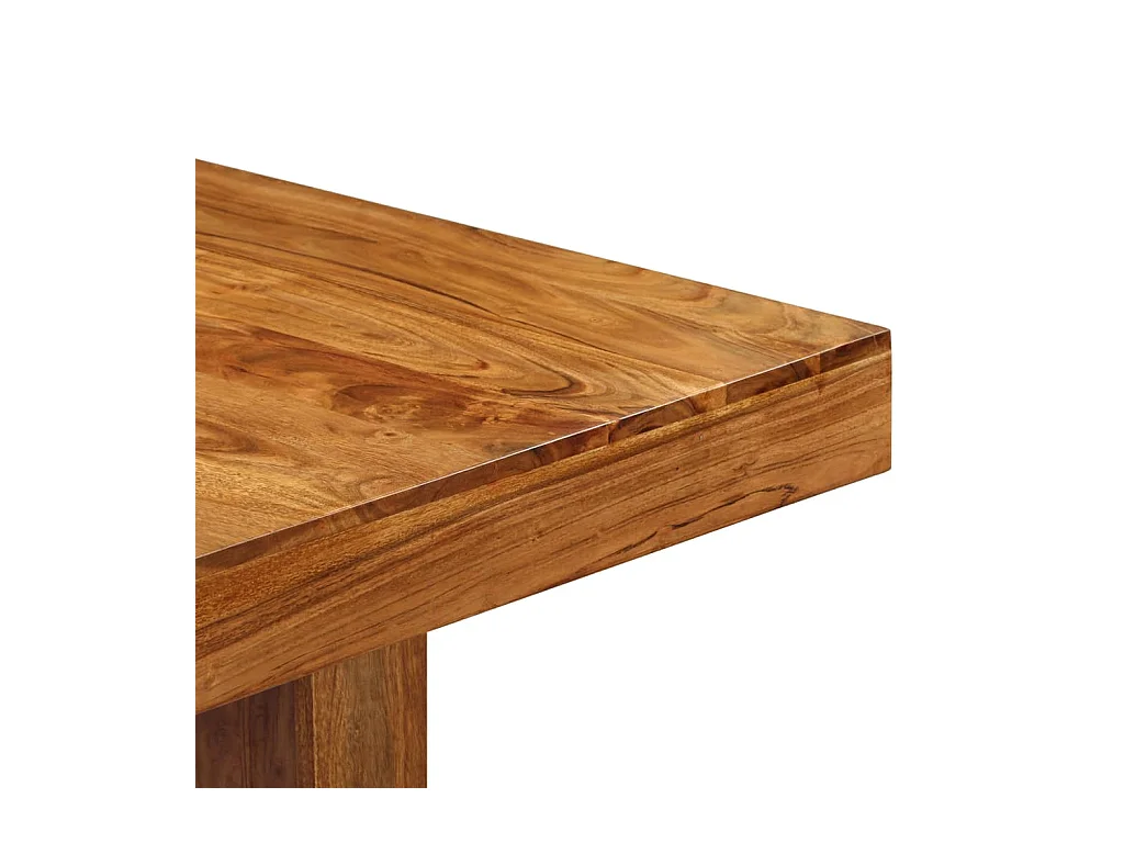 Table de salon salle bois marron 180 x 90 x 75 cm 0902171