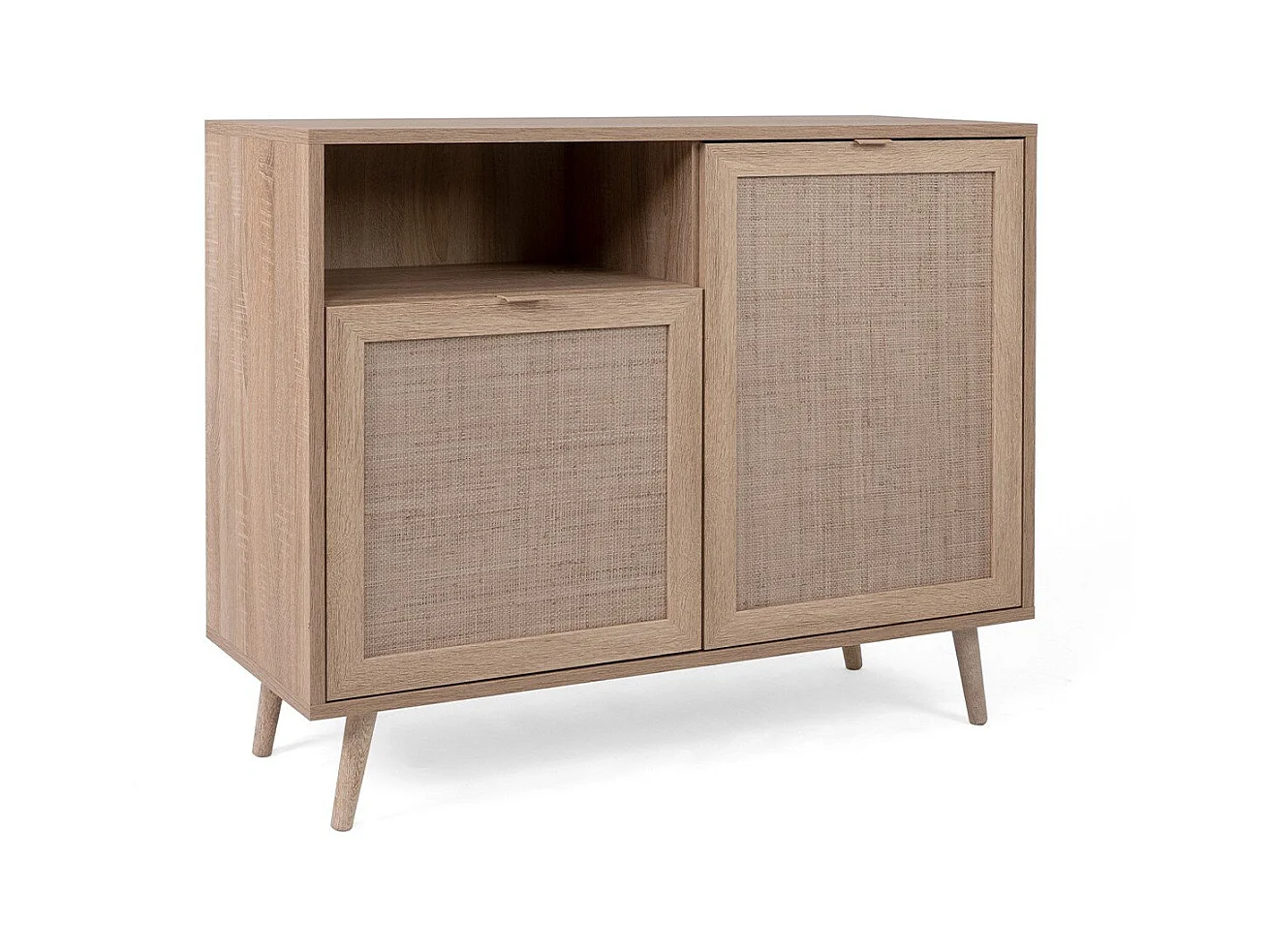 Cómoda Bali 01A carvalho sonoma e efeito de cana