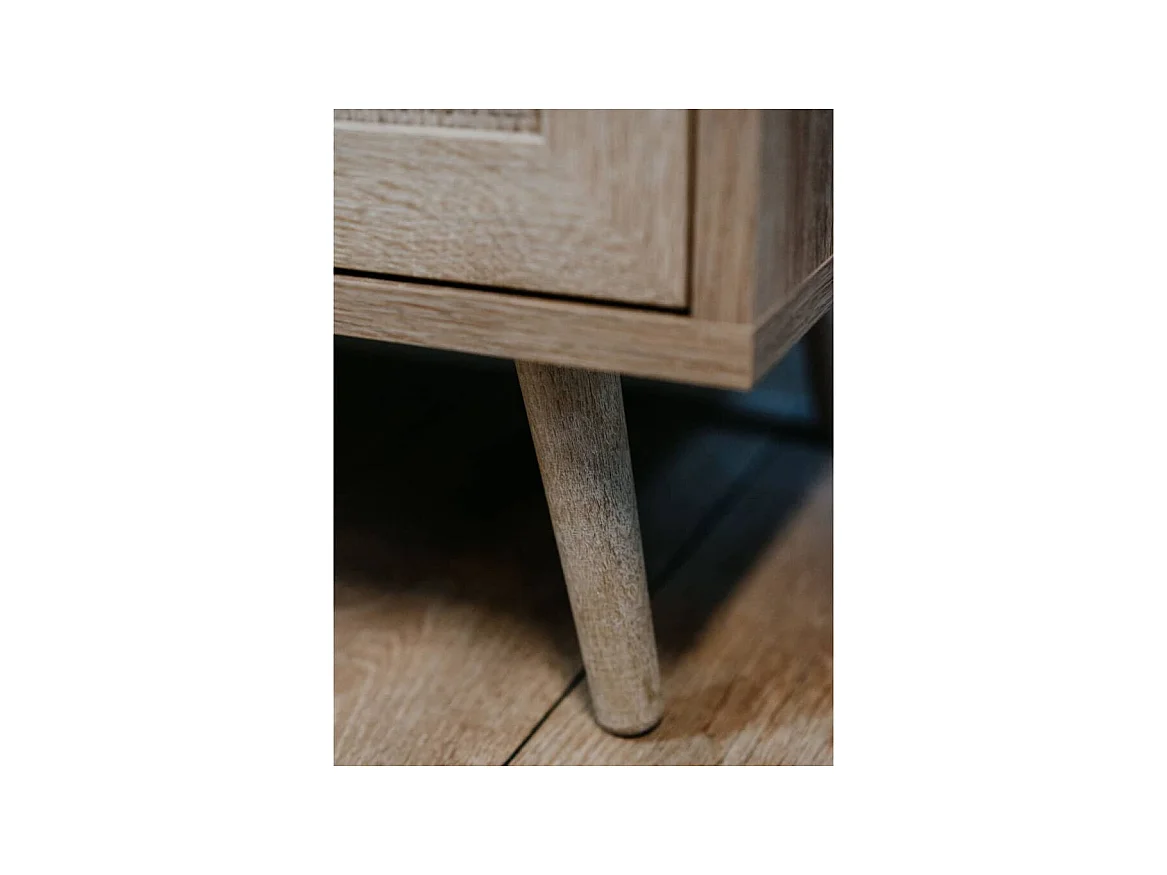 Cómoda Bali 01A carvalho sonoma e efeito de cana