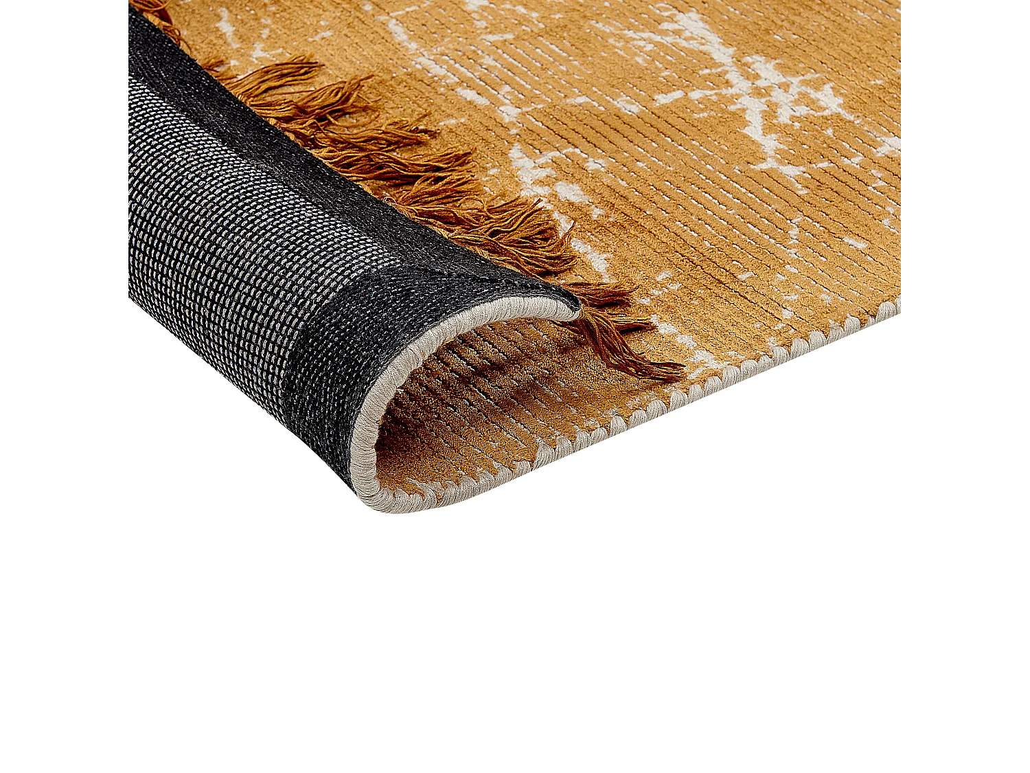 Tappeto viscosa arancione 140 x 200 cm HANLI