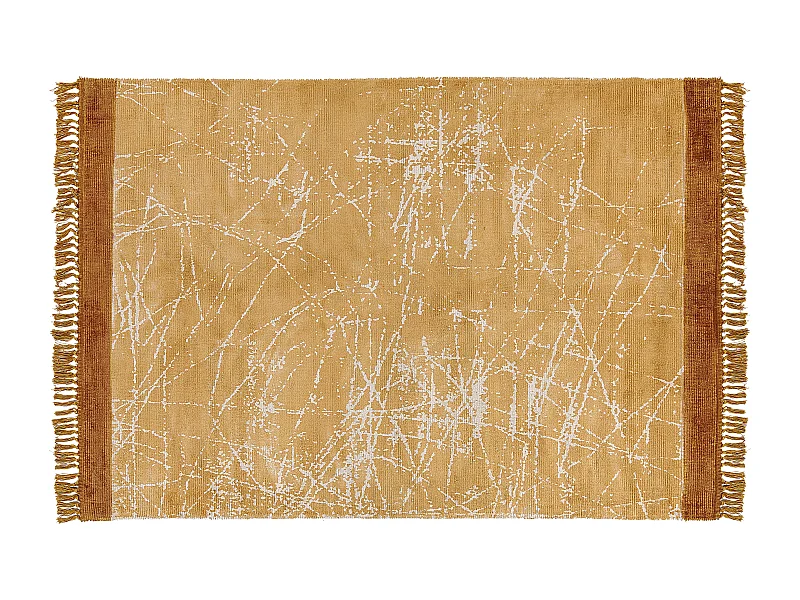 Vloerkleed viscose oranje 160 x 230 cm HANLI