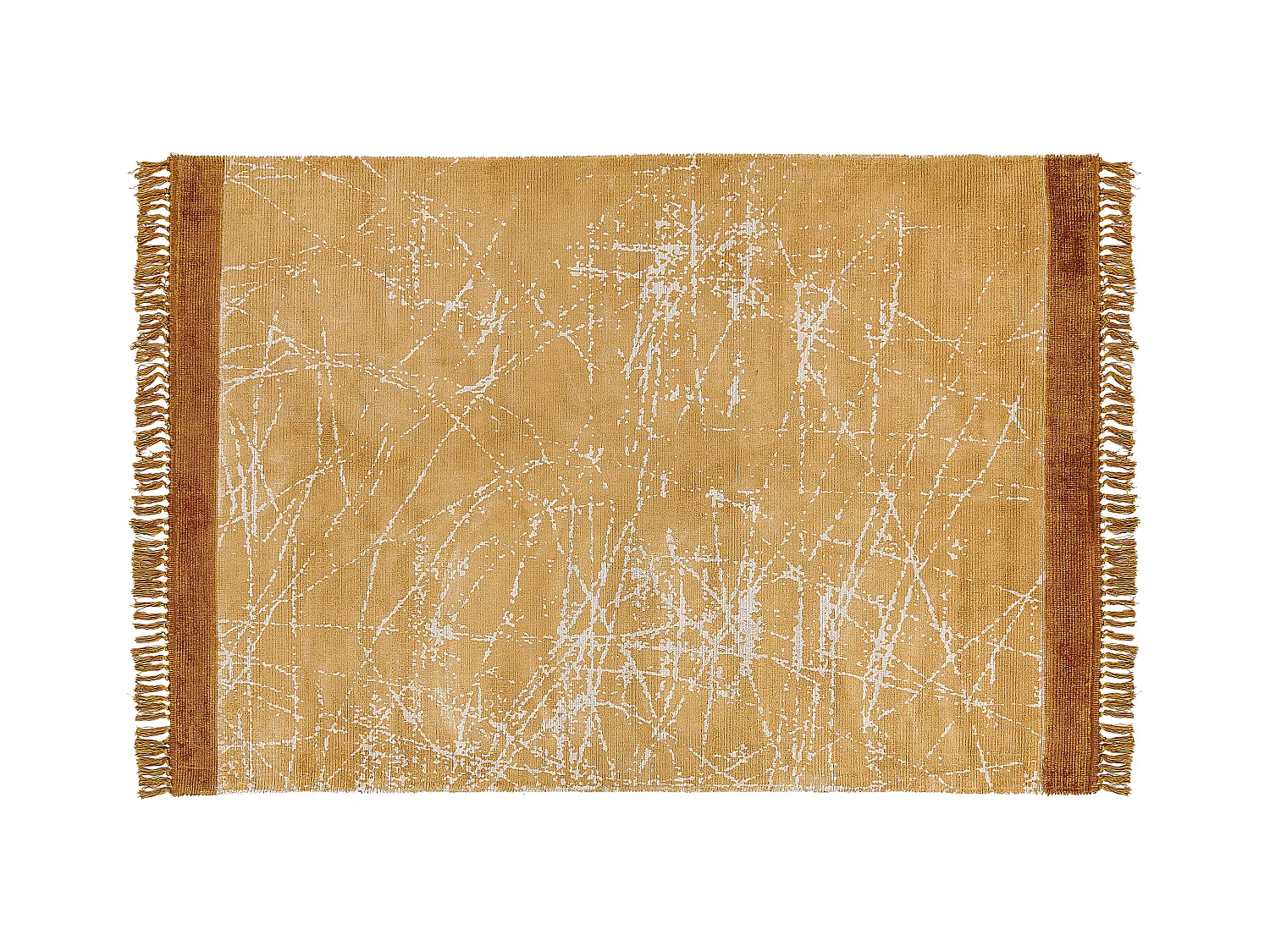 Tapis HANLI Orange 160 x 230 cm Soie artificielle
