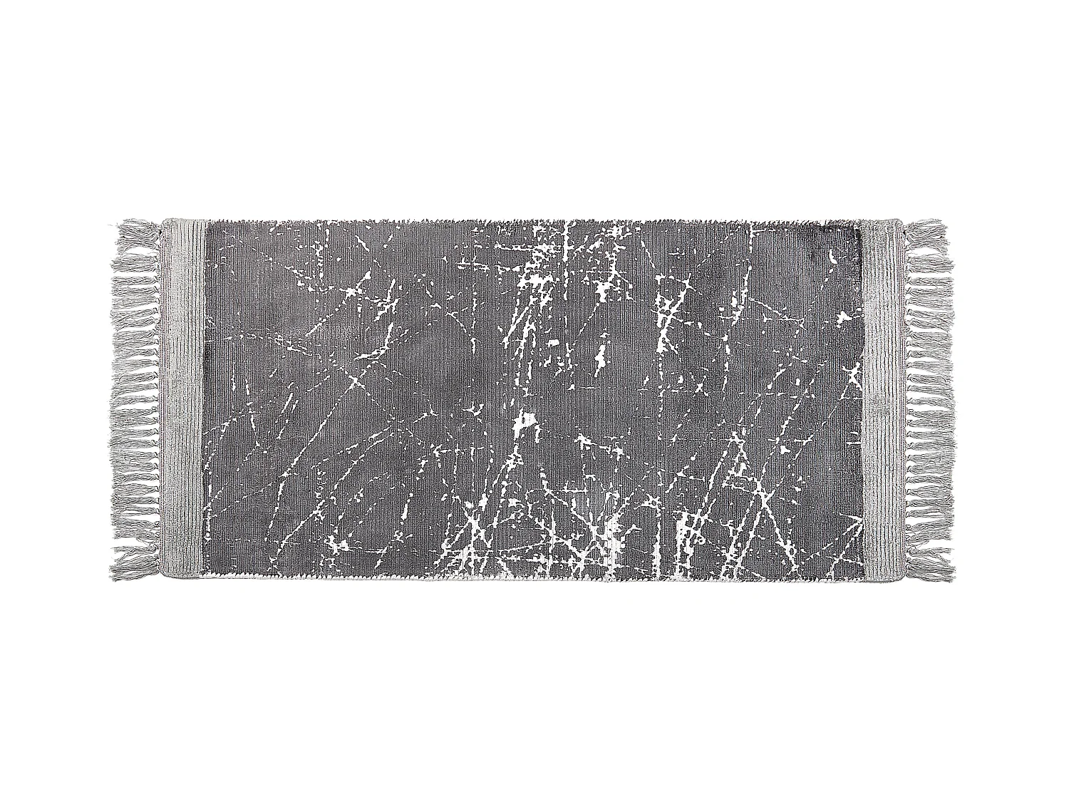 Dywan z wiskozy 80 x 150 cm szary HANLI