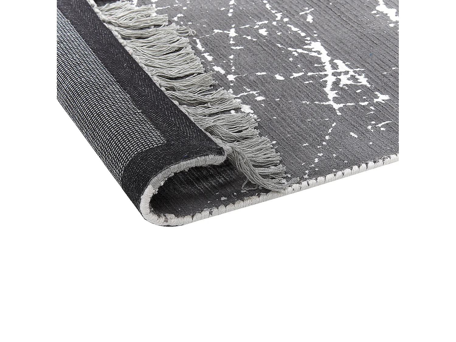 Tapis HANLI Gris 80 x 150 cm Soie artificielle