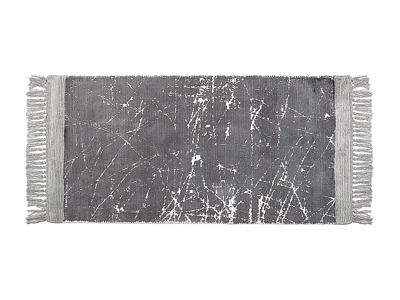 Dywan z wiskozy 80 x 150 cm szary HANLI
