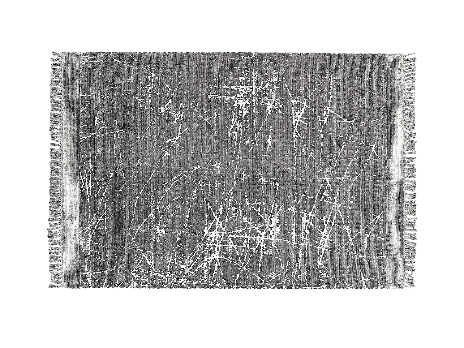 Tapis HANLI Gris 160 x 230 cm Soie artificielle