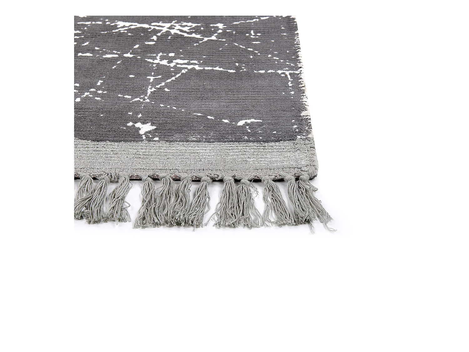 Tapis HANLI Gris 160 x 230 cm Soie artificielle