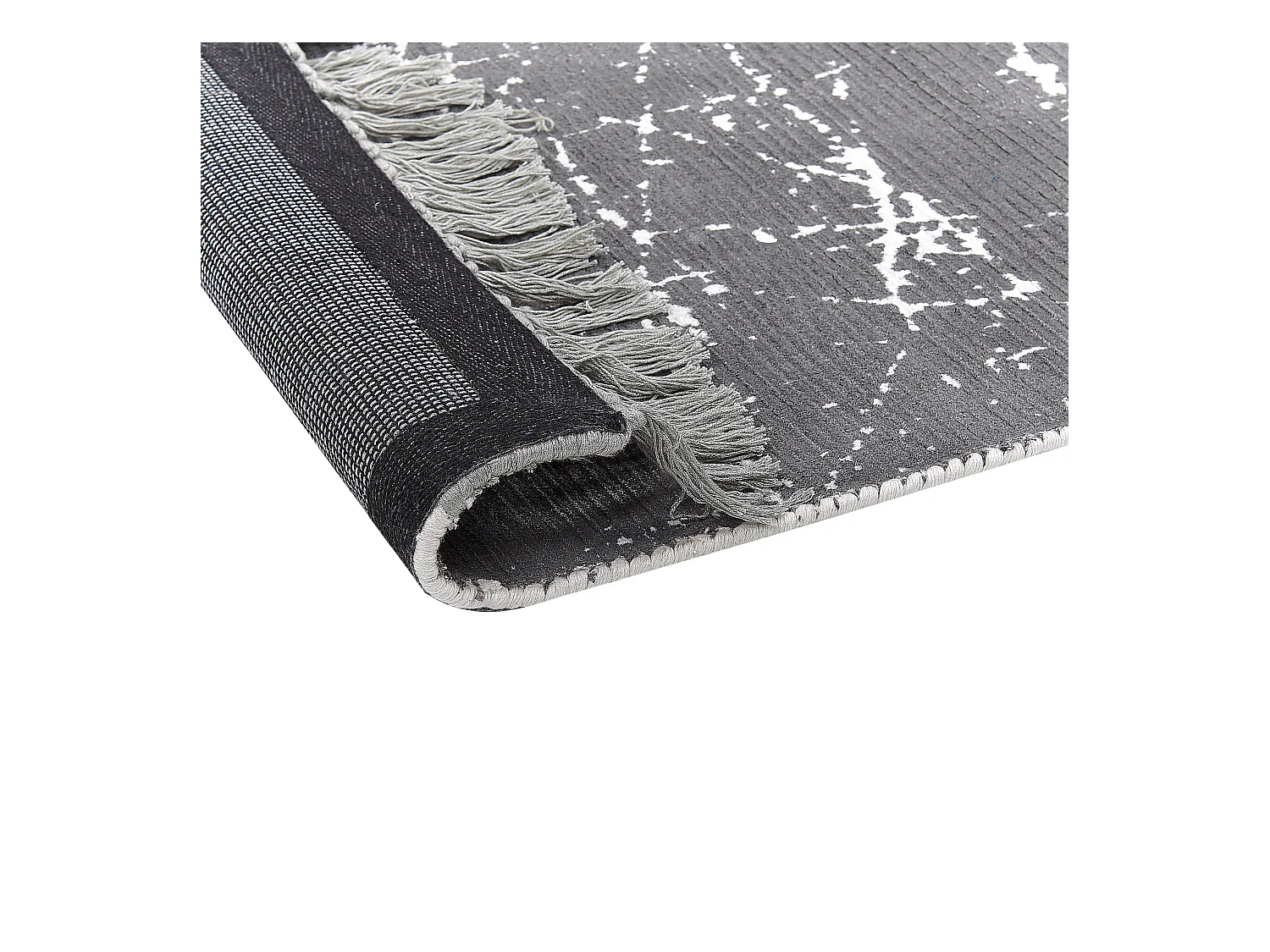 Dywan z wiskozy 160 x 230 cm szary HANLI