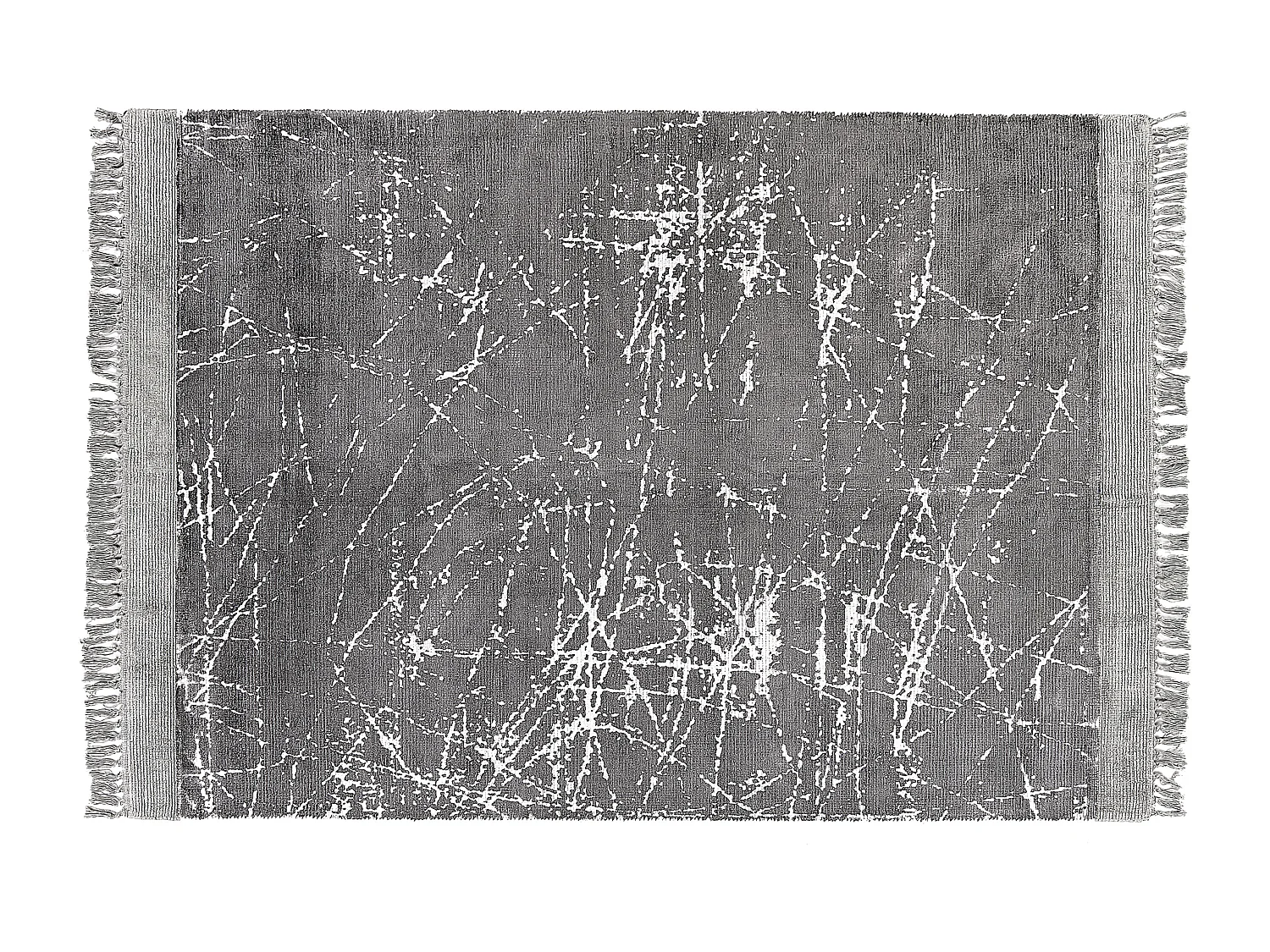 Tapis HANLI Gris 160 x 230 cm Soie artificielle