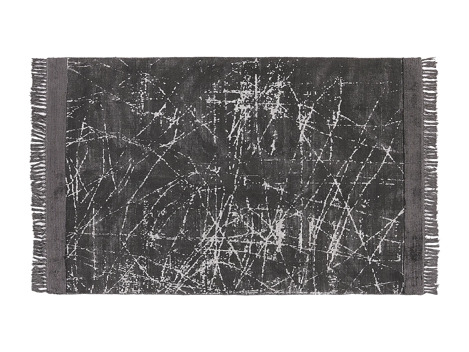 Tappeto viscosa grigio scuro 140 x 200 cm HANLI