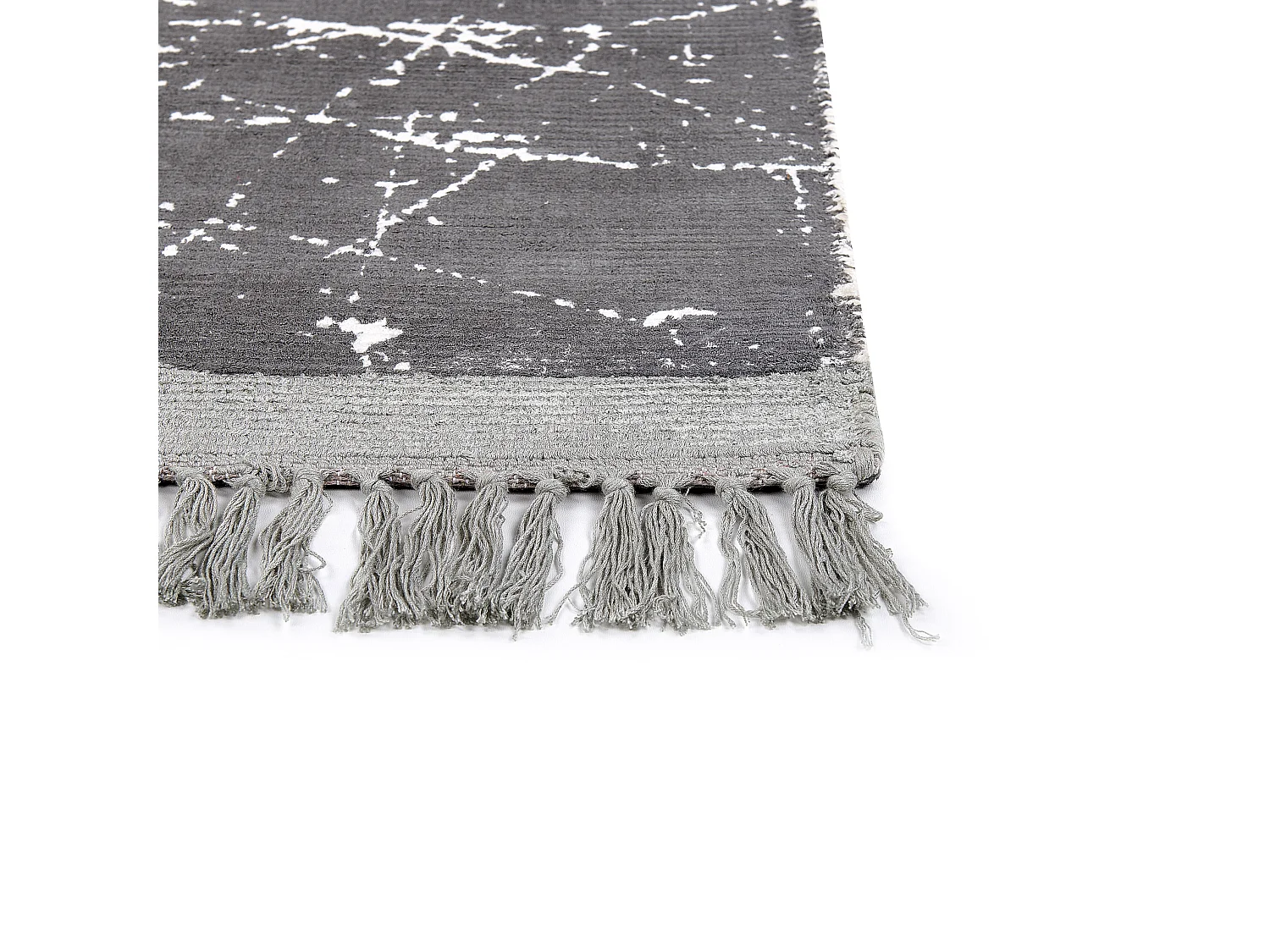 Tapis HANLI Gris 140 x 200 cm Soie artificielle