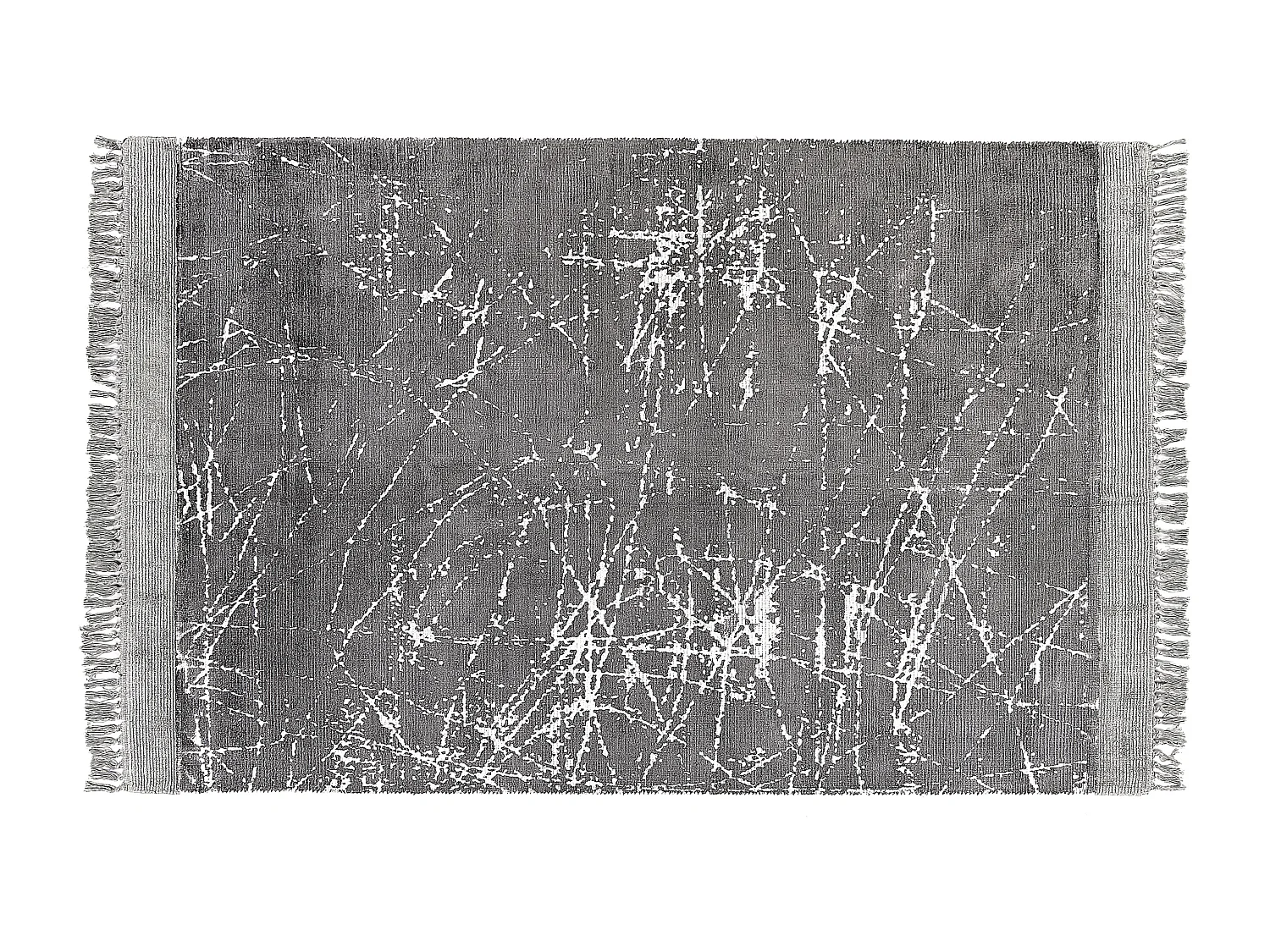 Tappeto viscosa grigio 140 x 200 cm HANLI