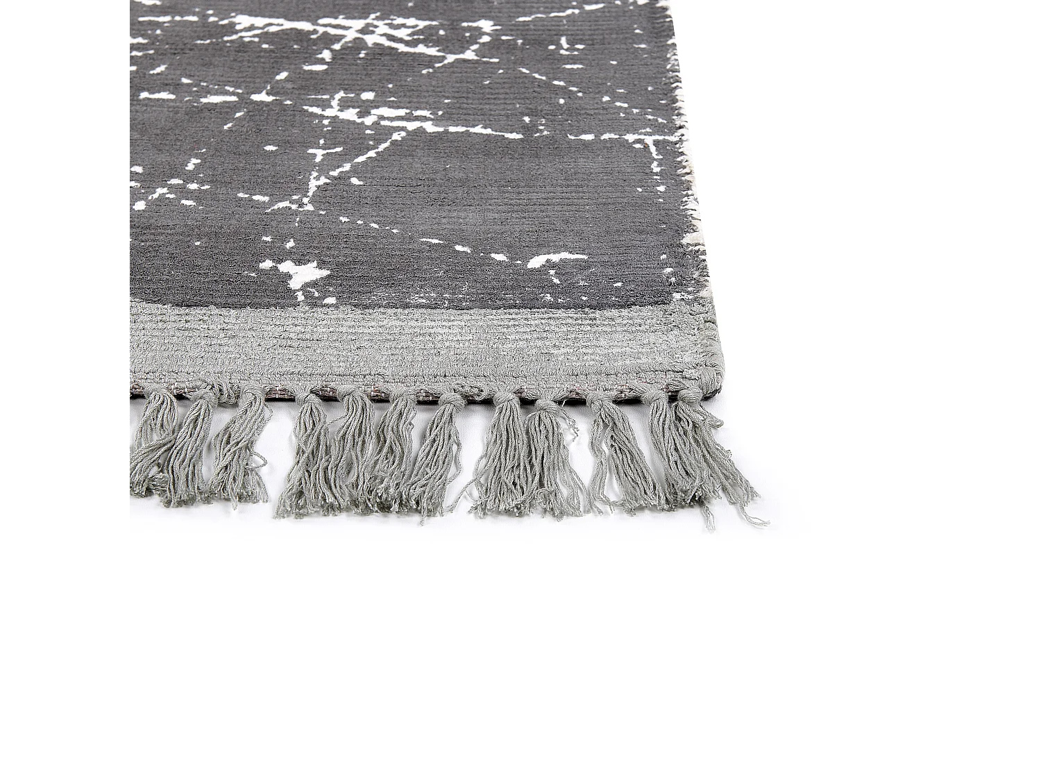 Tappeto viscosa grigio 140 x 200 cm HANLI