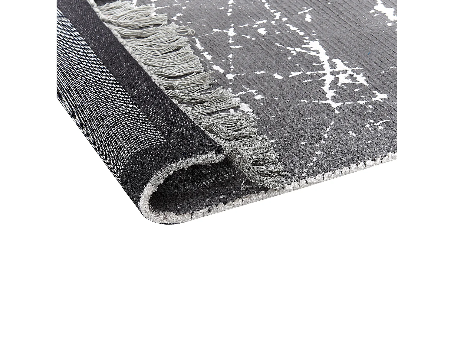 Tappeto viscosa grigio 140 x 200 cm HANLI