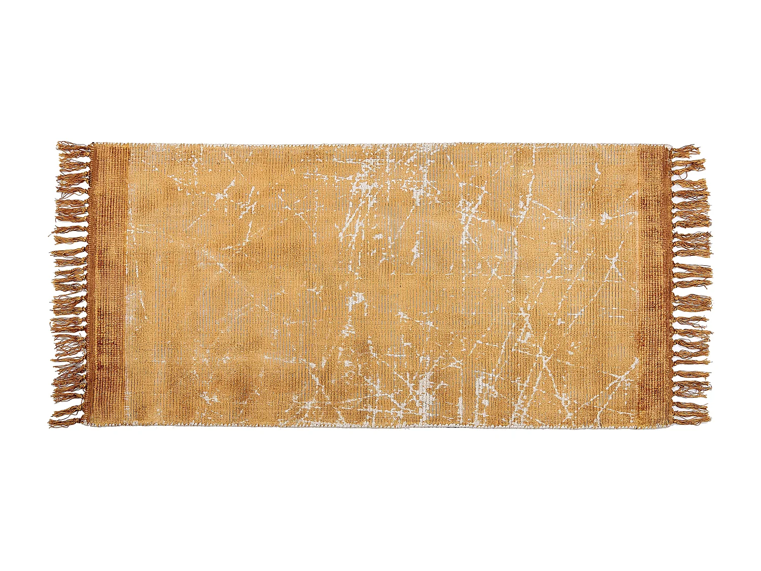 Vloerkleed viscose oranje 80 x 150 cm HANLI