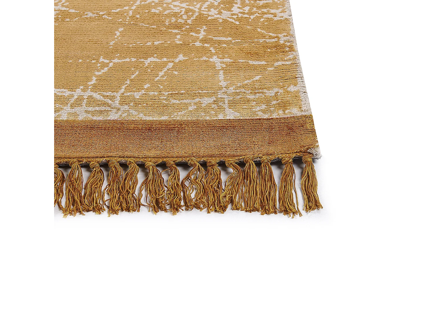 Vloerkleed viscose oranje 80 x 150 cm HANLI