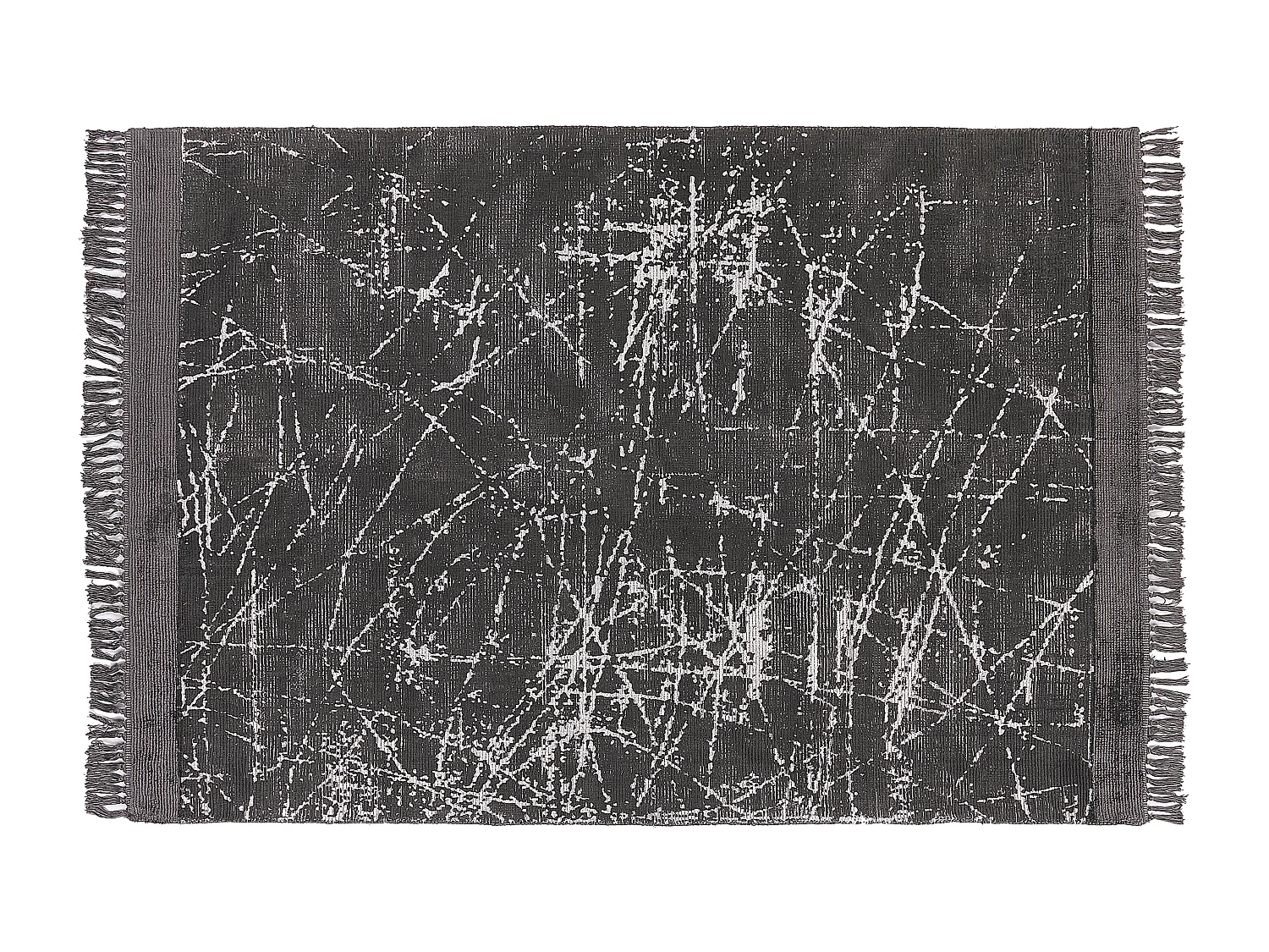 Tapete em viscose cinzento escuro 160 x 230 cm HANLI