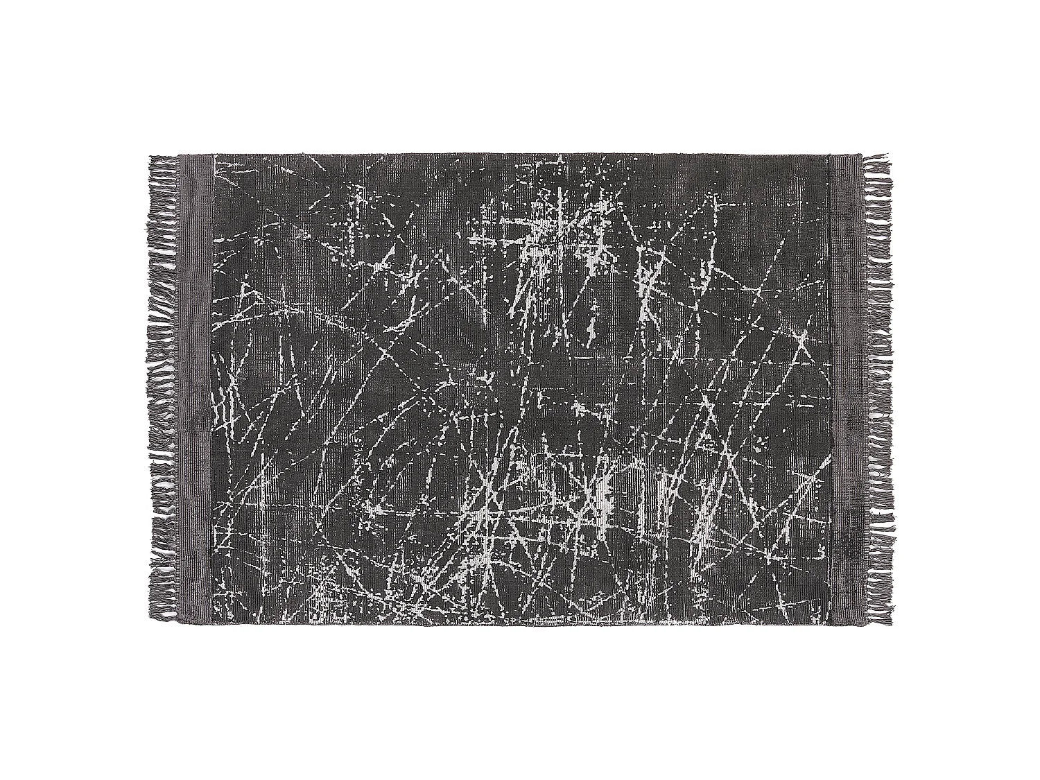 Tapete em viscose cinzento escuro 160 x 230 cm HANLI