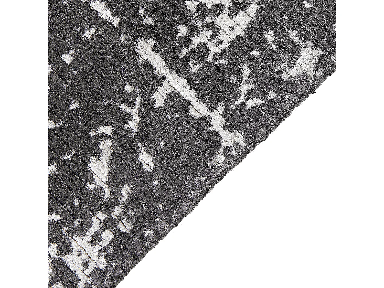 Tapete em viscose cinzento escuro 160 x 230 cm HANLI