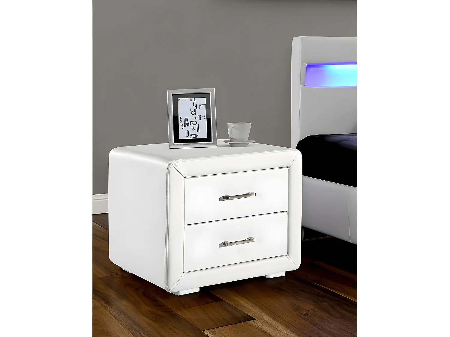 Chevet "Lola" - 49 x 37 x 44.5 cm - Blanc