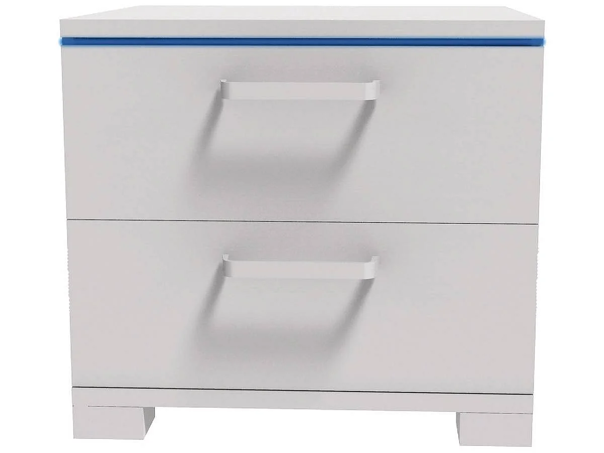 Mesa de noche LED "Karina" - Blanco