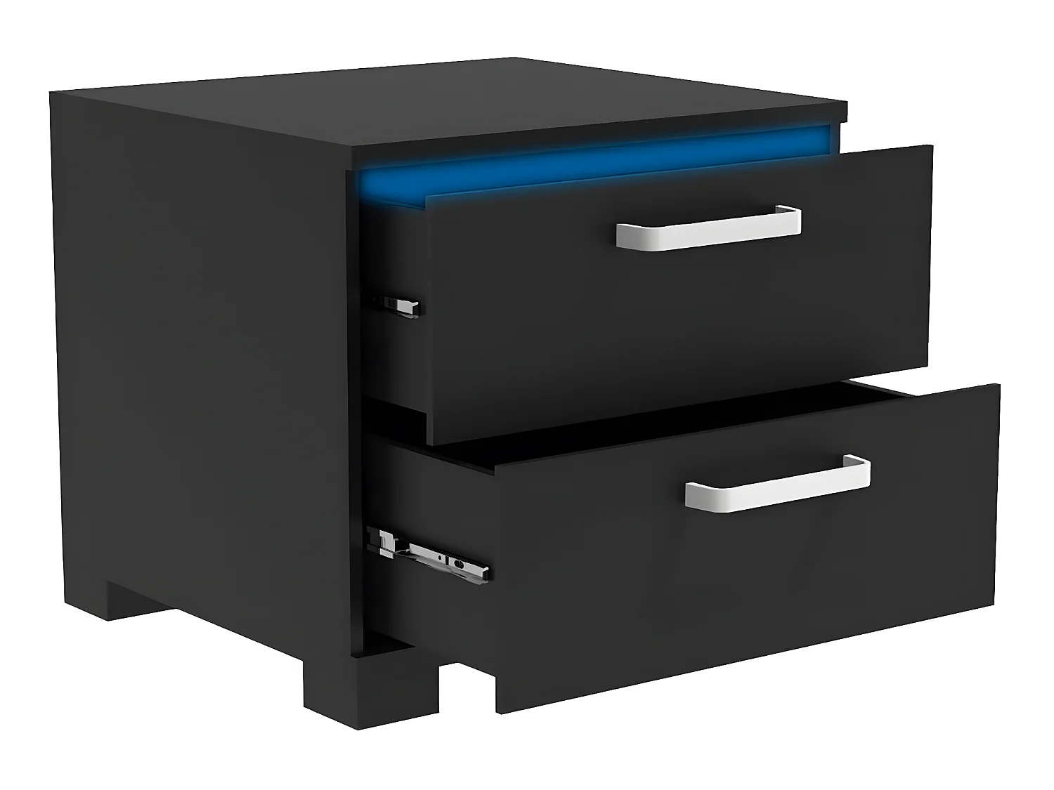 Chevet LED "Karina" - 41 x 38 x 41.5 cm - Noir