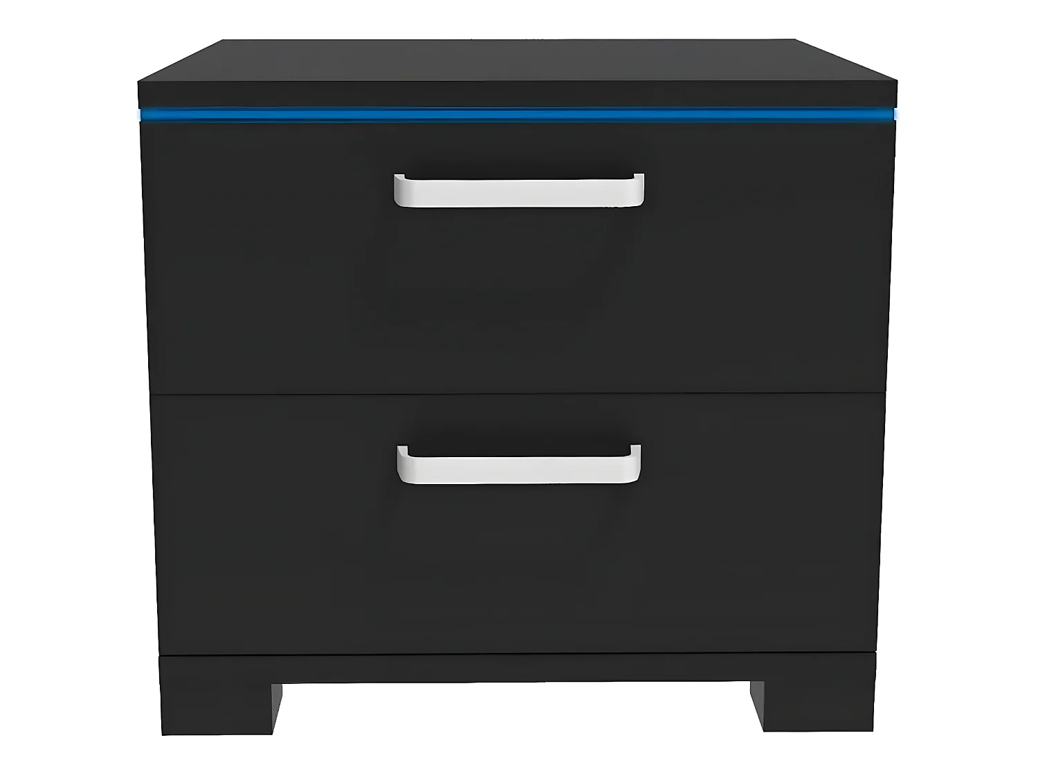 Chevet LED "Karina" - 41 x 38 x 41.5 cm - Noir