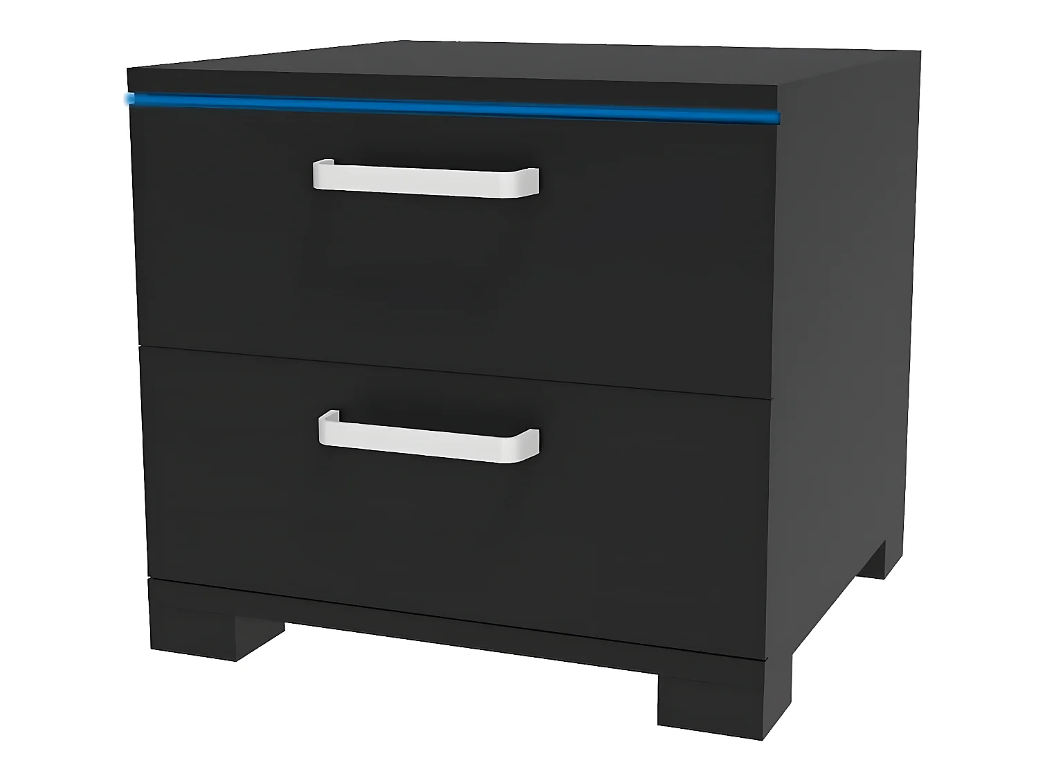 Chevet LED "Karina" - 41 x 38 x 41.5 cm - Noir