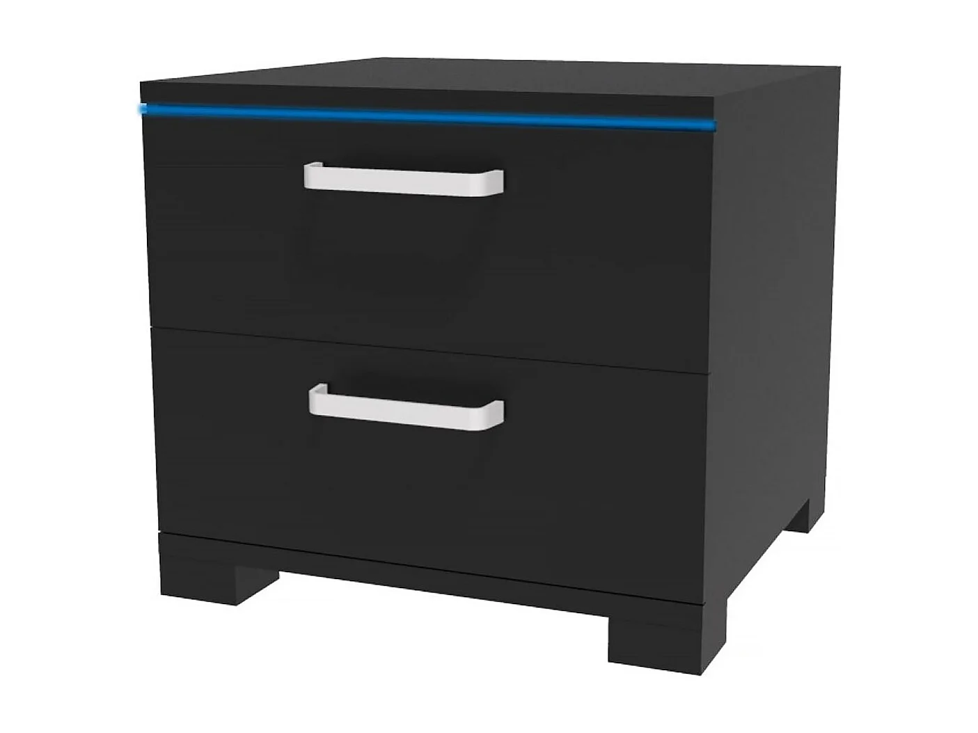 Chevet LED "Karina" - 41 x 38 x 41.5 cm - Noir