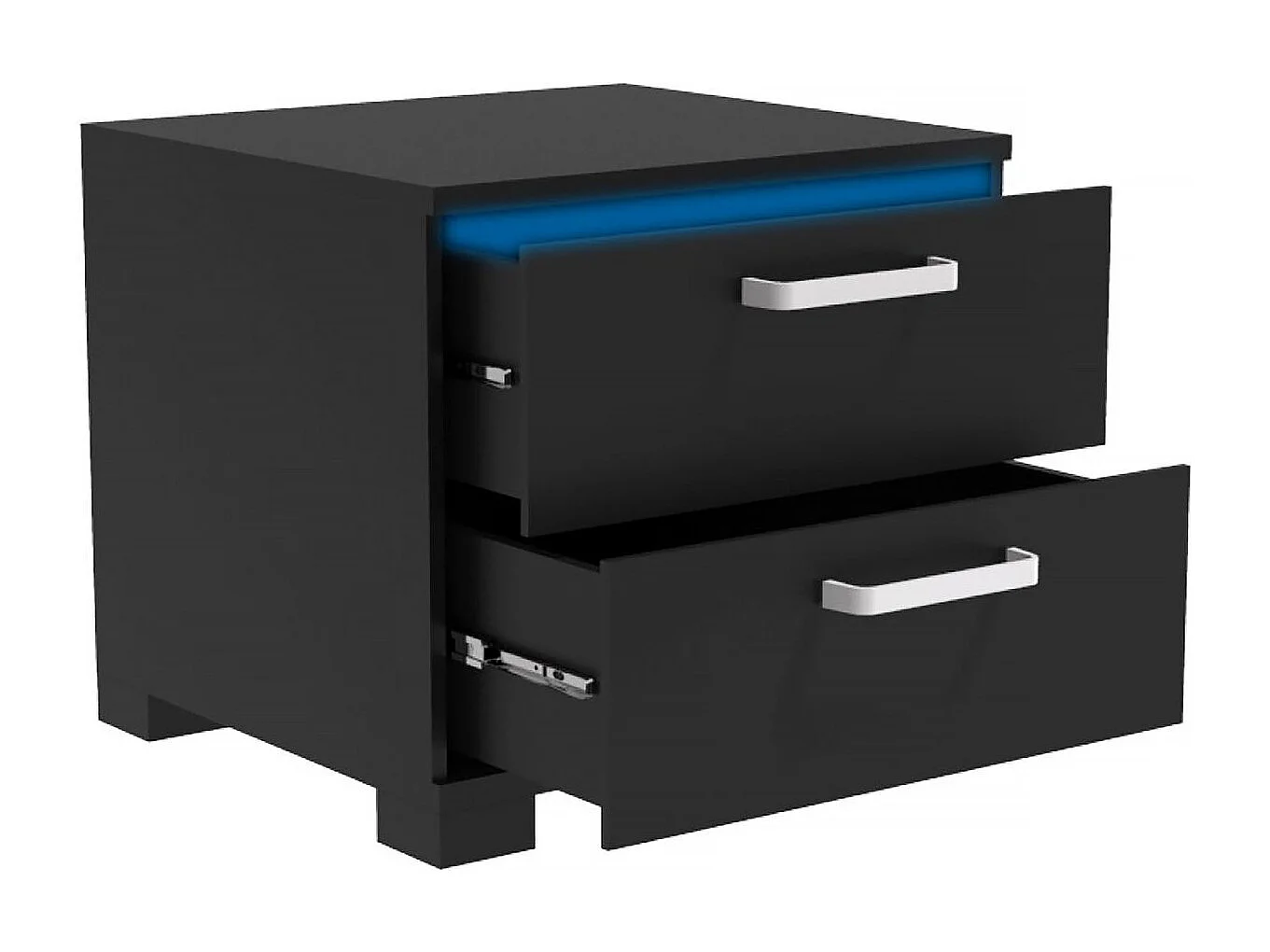 Chevet LED "Karina" - 41 x 38 x 41.5 cm - Noir