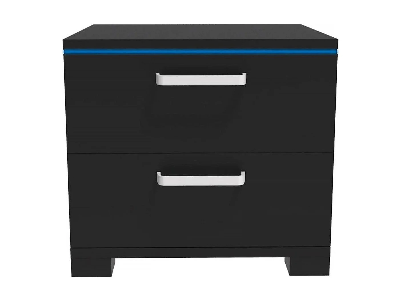 Chevet LED "Karina" - 41 x 38 x 41.5 cm - Noir