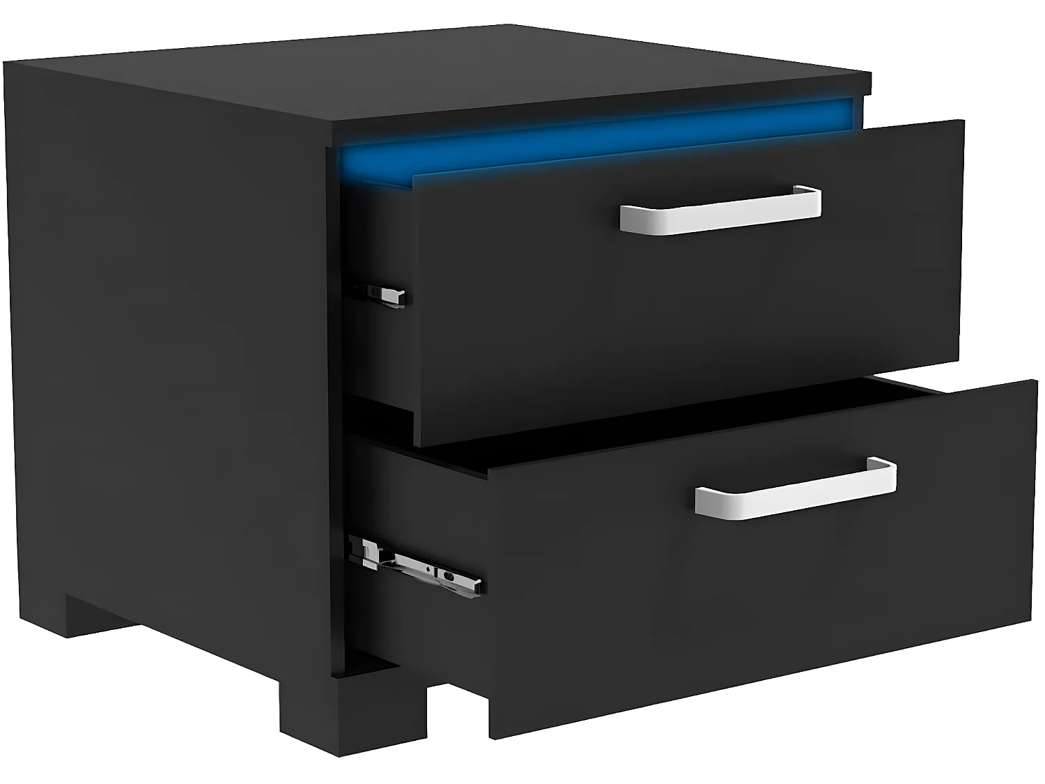 Chevet LED "Karina" - 41 x 38 x 41.5 cm - Noir