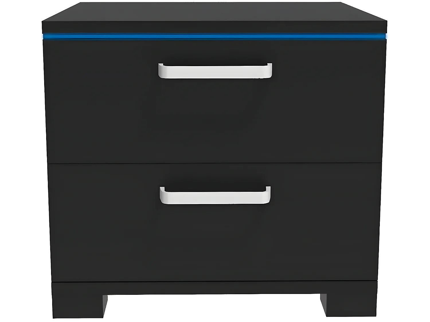 Chevet LED "Karina" - 41 x 38 x 41.5 cm - Noir