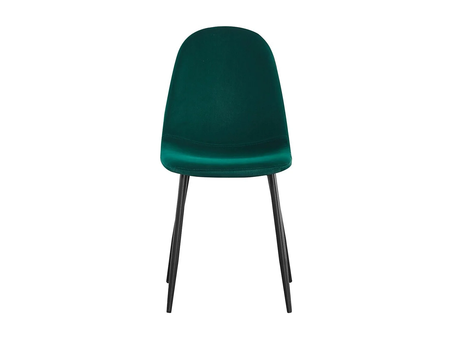 Chaise design BOYLD – Velours vert et pieds noirs – Confort et style moderne