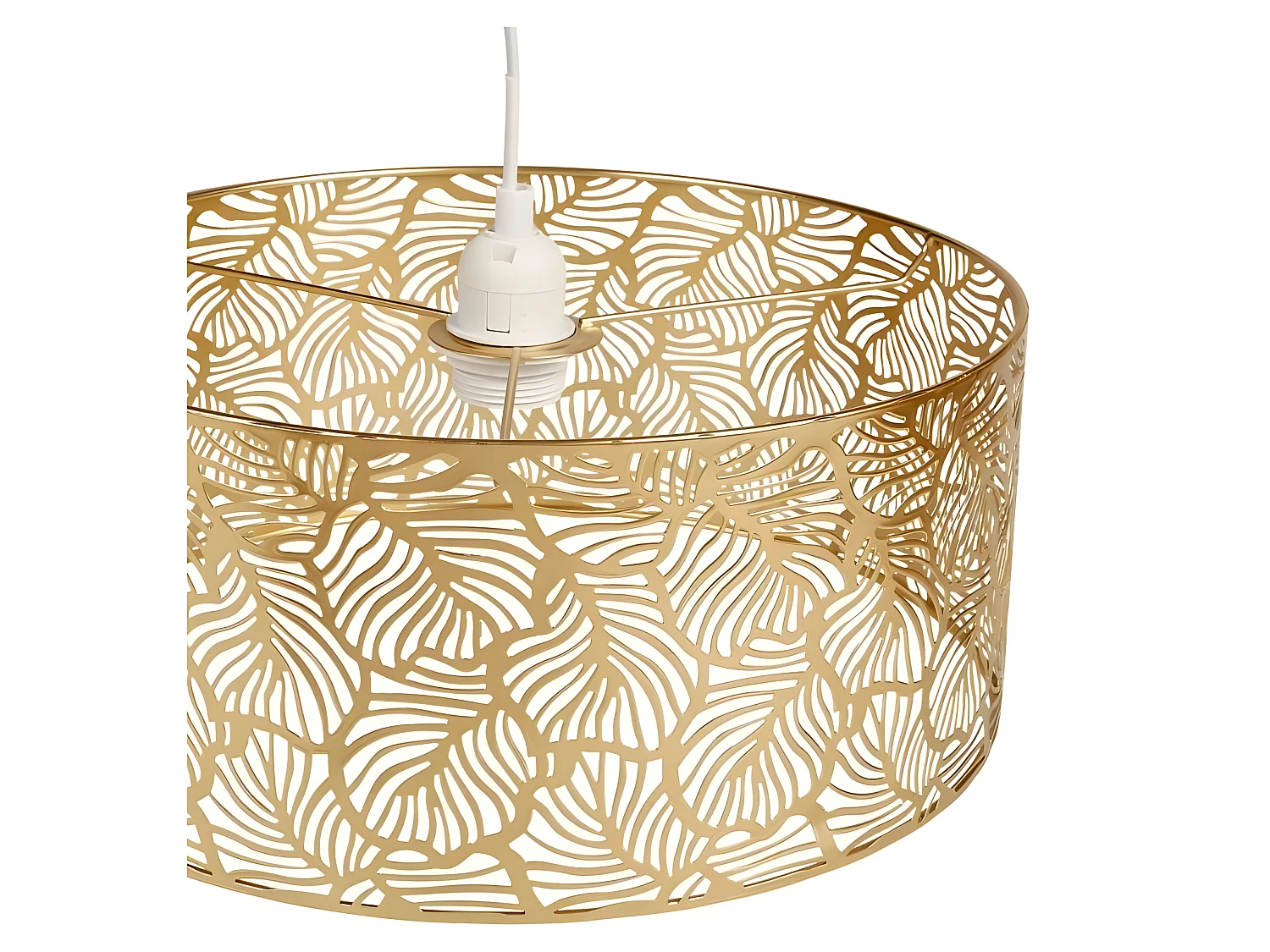 Suspension métal ajouré Calathéa dorée Ostaria