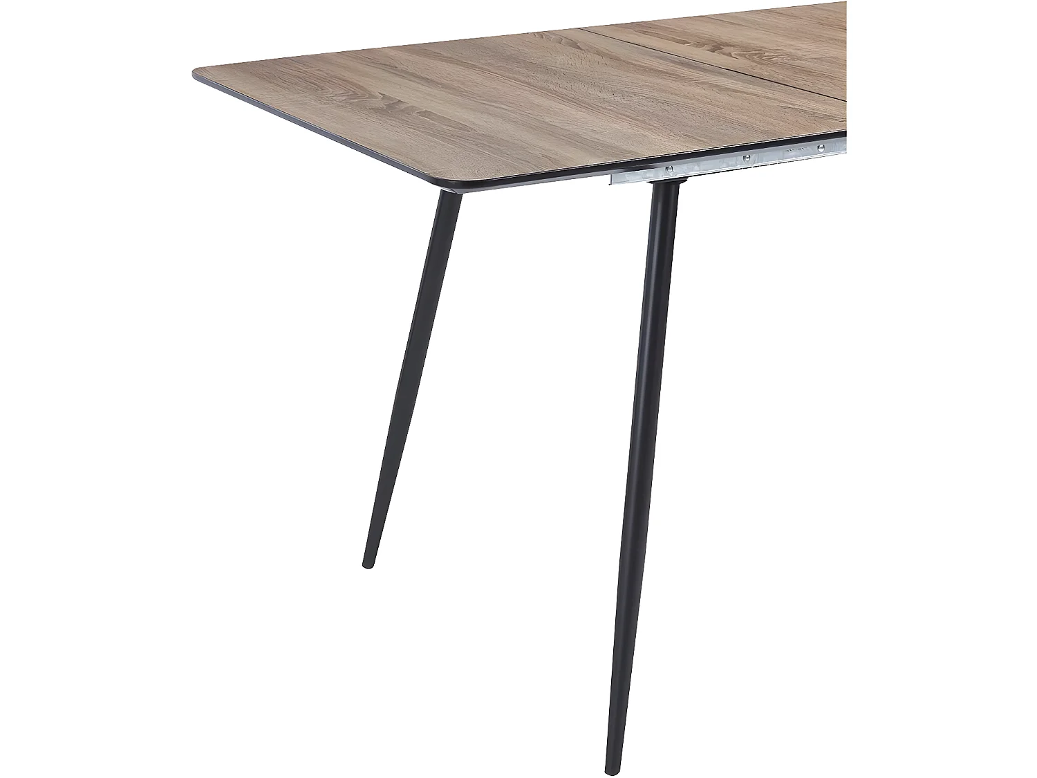 Table repas extensible "Ebele" - 120/160 x 80 x 76 cm - Chêne