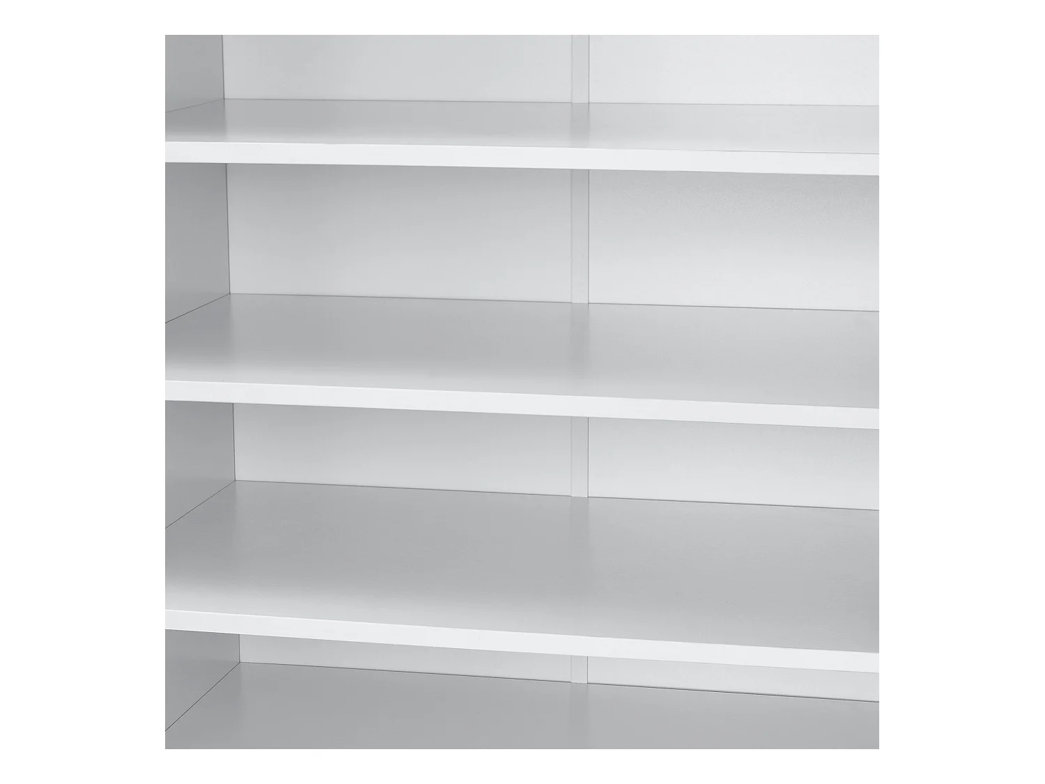 Zapatero zapatero con 2 puertas y 7 superficies de almacenamiento 108 x 55 x 35 cm mdf efecto blanco 03_0002837