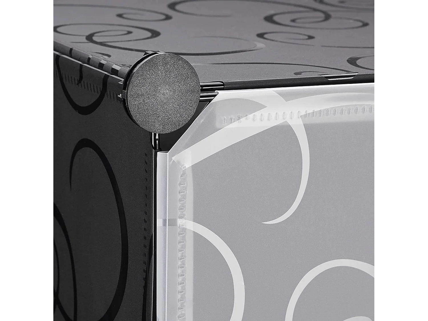 Armoire étagère meubles à noire 49 x 37 x 107 cm 13_0001661_3