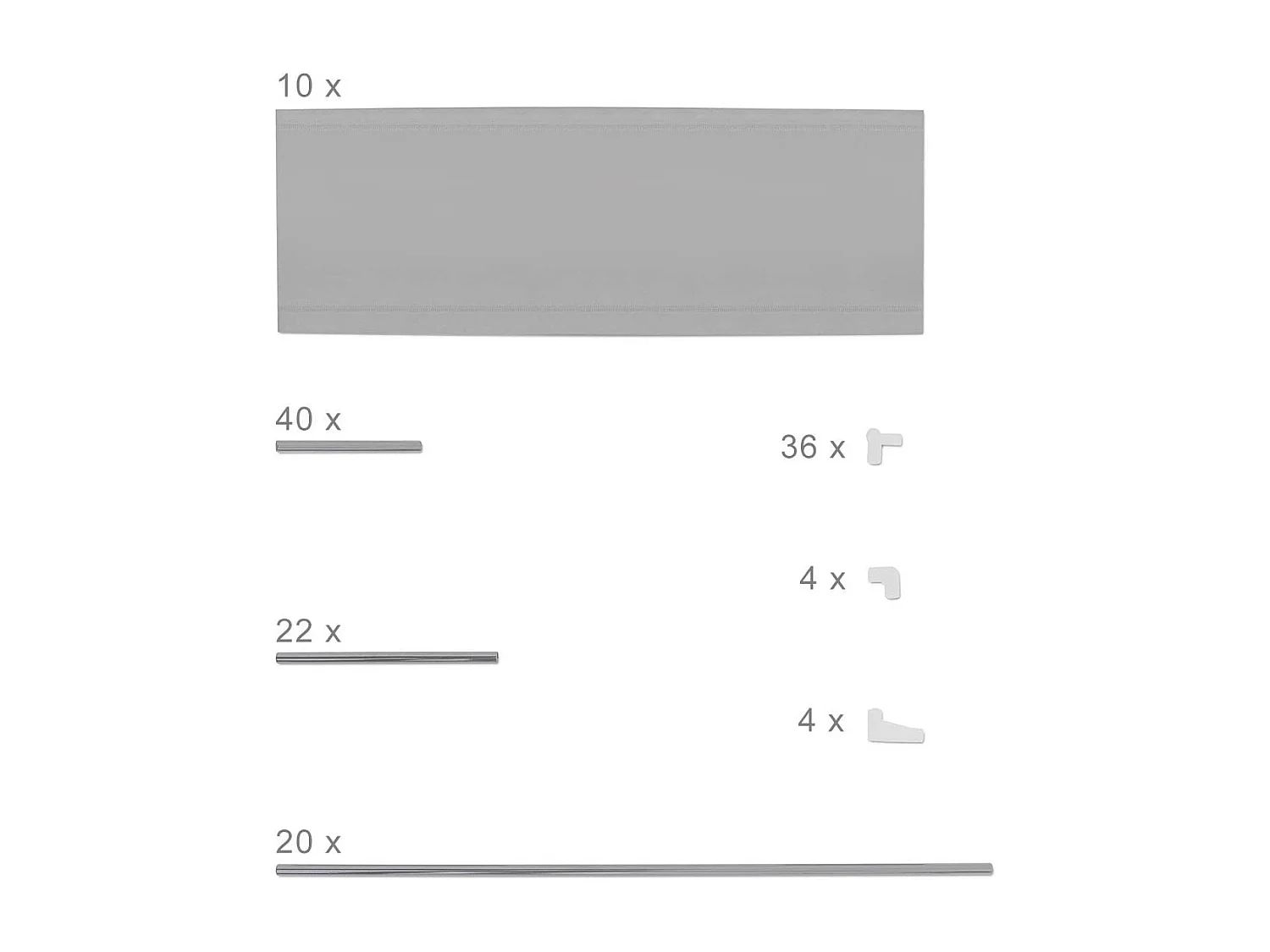 Zapatero para 50 pares zapatero 10 niveles compartimentos almacenaje pasillo sótano 175,5 cm gris 13_0001029