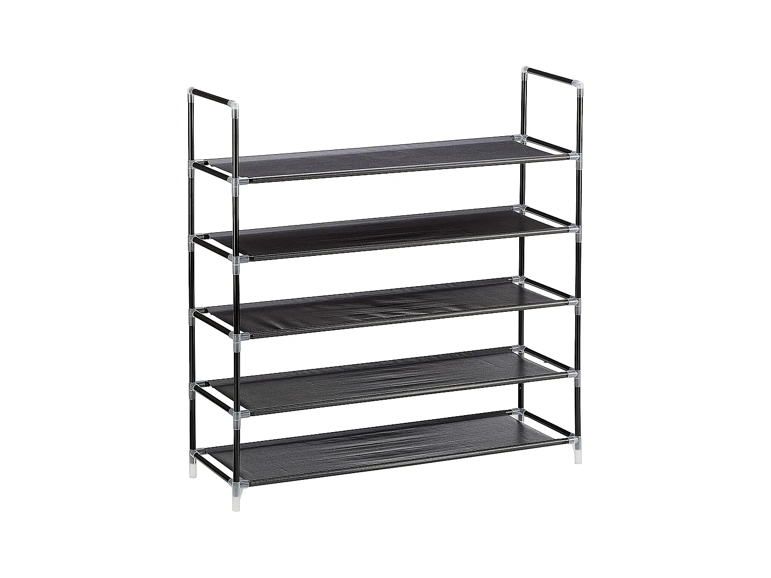 Étagère à chaussures meuble noire 87 x 29.5 x 90.5 cm 13_0001028_2