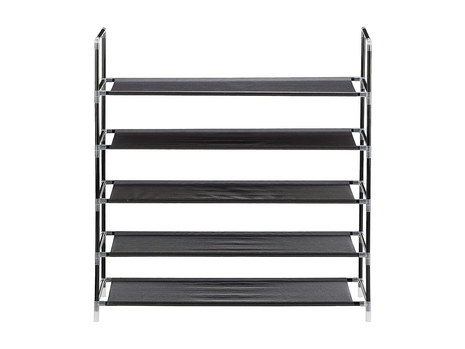 Scarpiera scarpiera scarpiera ripiani 5 livelli fino a 25 paia 90,5 cm nero 13_0001028_2