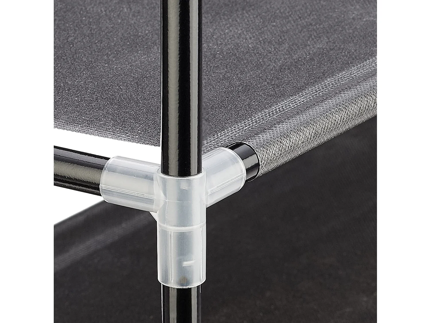 Scarpiera scarpiera scarpiera ripiani 5 livelli fino a 25 paia 90,5 cm nero 13_0001028_2