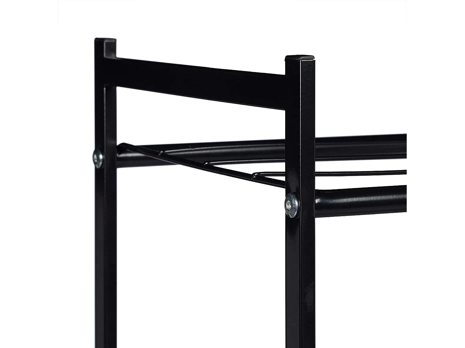 Scarpiera 3 ripiani in metallo portaoggetti per 8 paia con maniglie nere 13_0001640