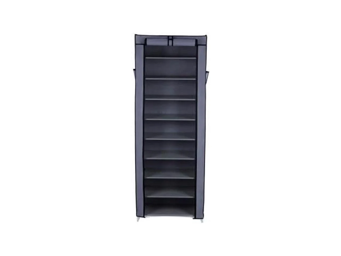 Armoire/étagères à chaussures 10 grise 58 x 28 x 160 cm 12_0001085