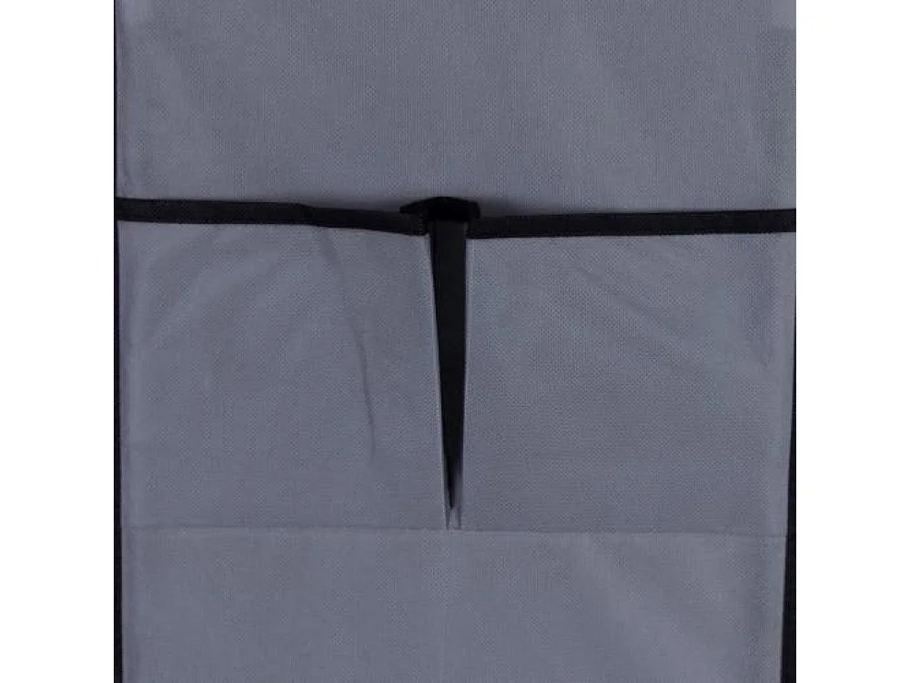 Scarpiera/ripiani 10 strati con coperchio 27 paia di scarpe 58 x 28 x 160 cm grigio 12_0001085