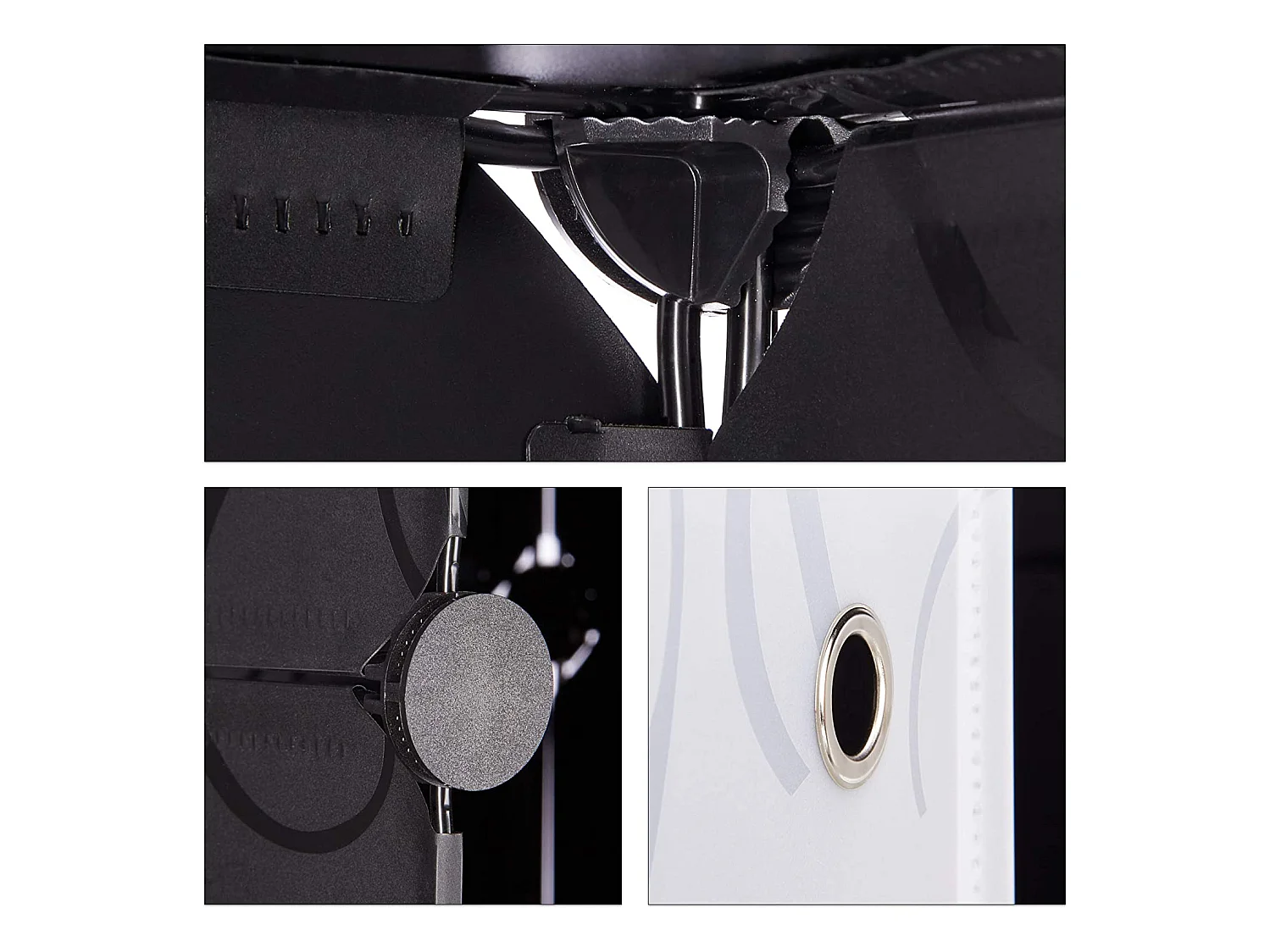 Zapatero estante mueble almacenaje 10 taquillas 20 pares 90 cm negro 13_0001633_3