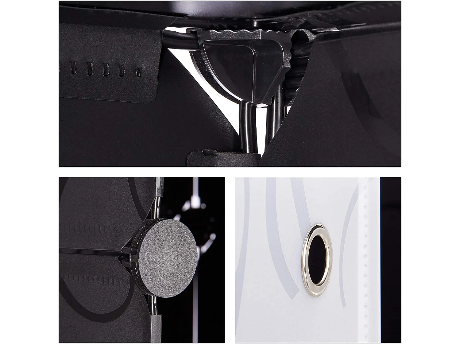 Zapatero estante mueble almacenaje 10 taquillas 20 pares 90 cm negro 13_0001633_3